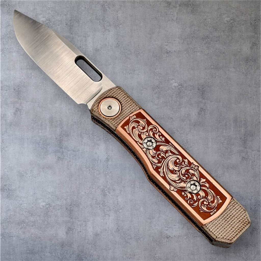 CPM3v / Micarta / Raw Copper